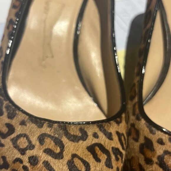 MODA REFLEX LE CHATEAU 🇨🇦 Sz 8 Leopard Print Pony Hair Leather Black Patent - Picture 10 of 11